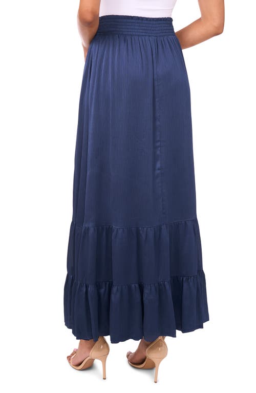 Vince Camuto Tiered Maxi Skirt In Blue