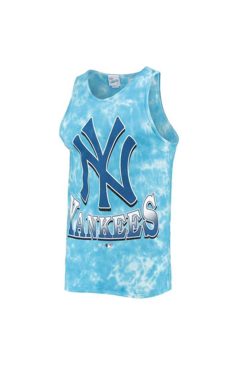'47 Men's '47 Blue New York Yankees Big Leaguer Tubular Tie-Dye Tank Top, Alternate, color, 