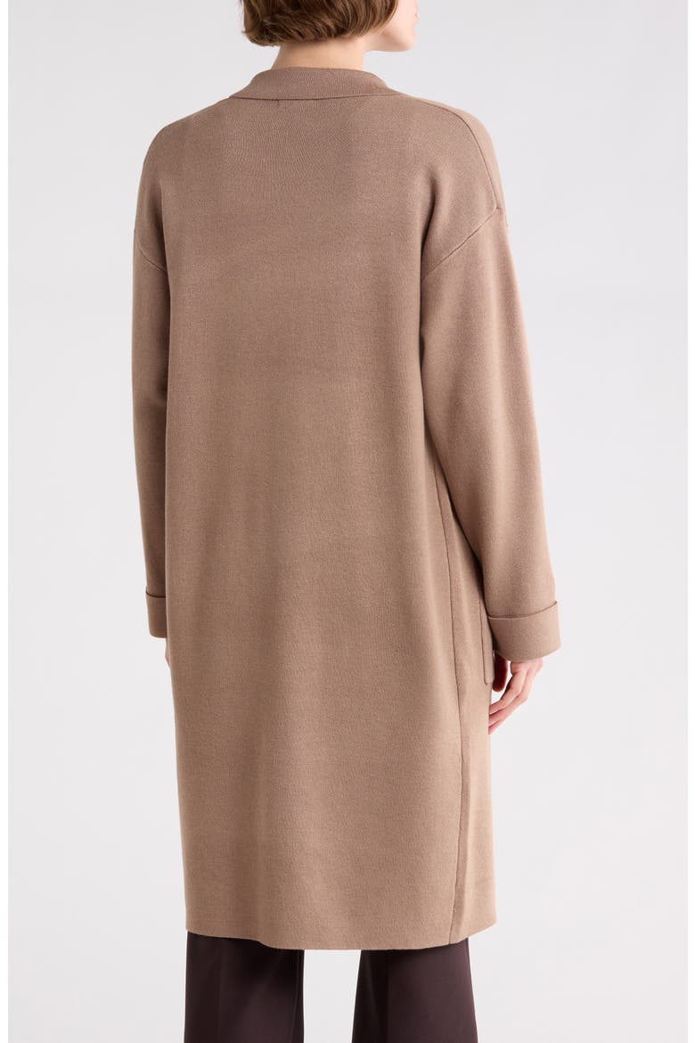 Patch Pocket Long Cardigan, Alternate, color, TOAST
