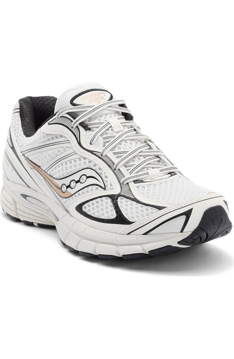 Saucony Gender Inclusive ProGrid Guide 7 Sneaker, Main, color, Onyx/ Gold