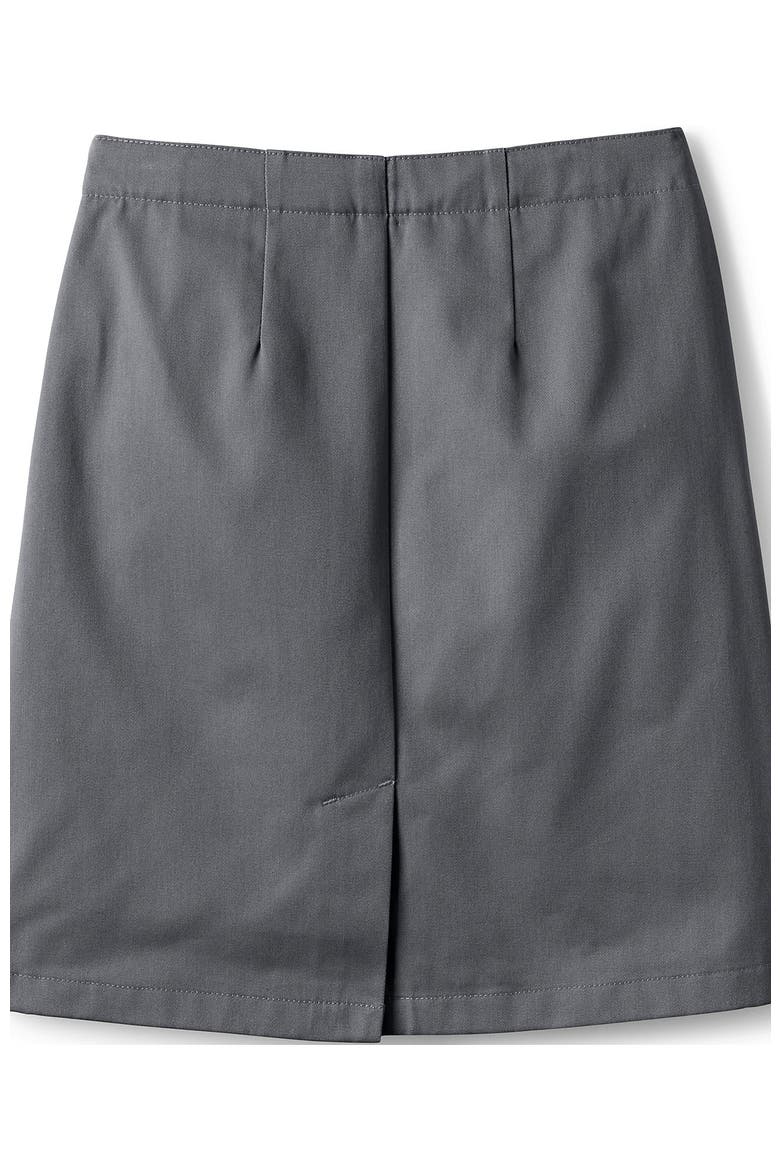 School Uniform Young  Blend Chino Skort Top of Knee, Alternate, color, Arctic Gray