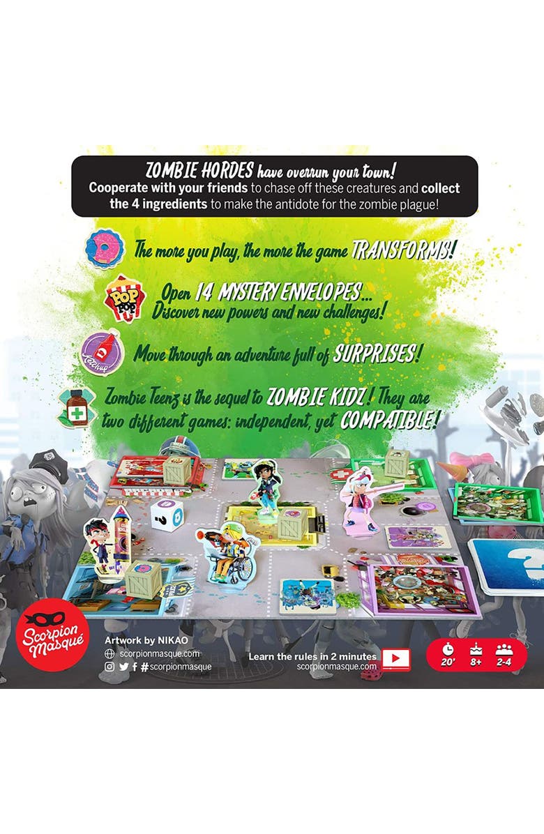 IELLO Zombie Teenz Evolution Board Game, Alternate, color,