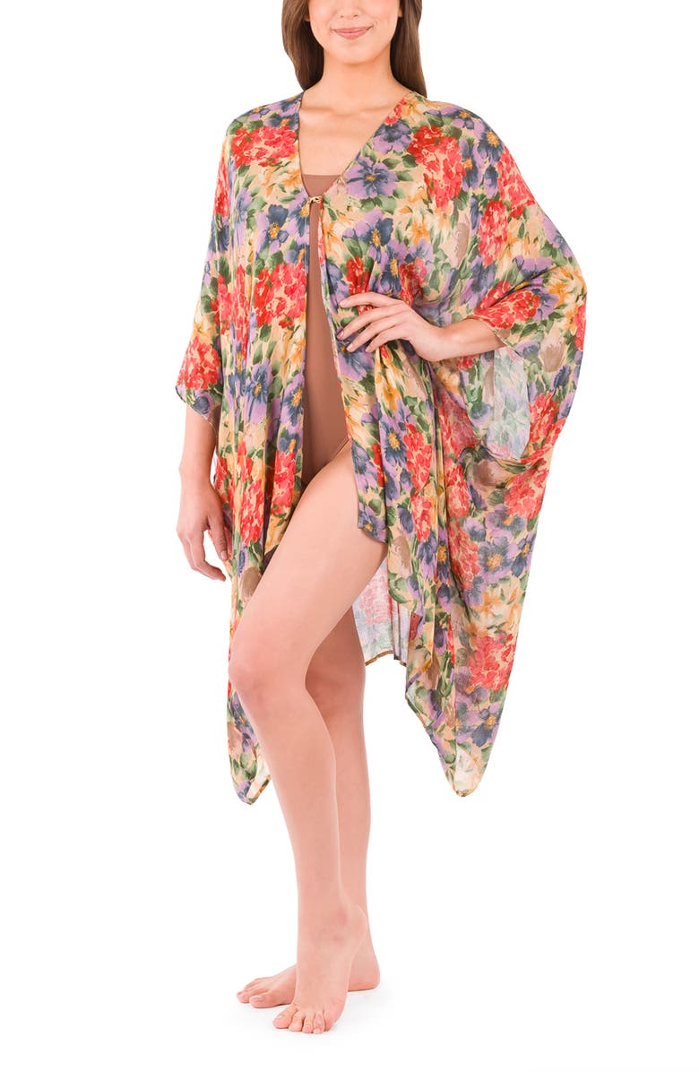 Patricia Nash Floral Short Ruana, Alternate, color, 