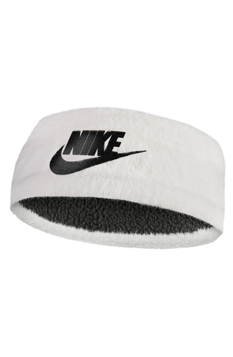 Nike Warm Faux Fur Headband, Main, color, Sail
