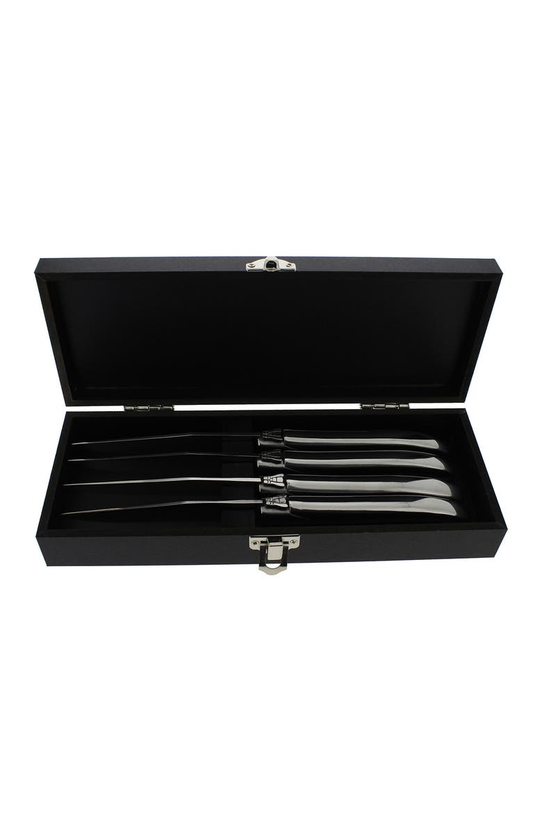 FRENCH HOME Laguiole Connoisseur Stainless Steel Steak Knives - Set of 4, Alternate, color, Silver