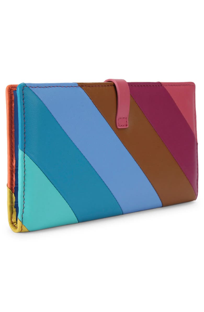 Kurt Geiger London Kensingtone Stripe Leather Wallet, Alternate, color, 