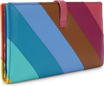 Kensingtone Stripe Leather Wallet