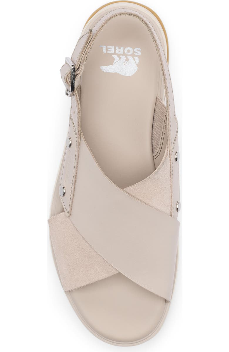 SOREL Dayspring Crisscross Sandal, Alternate, color, Crushed Clay/ Chalk