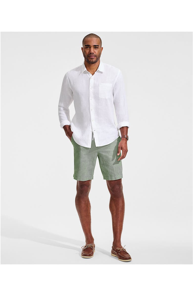 Lands' End 9" Pull On Deck Shorts, Alternate, color, Pale Eucalyptus