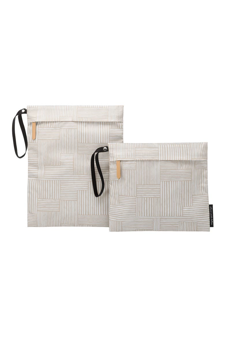 Set of 2 Water Resistant Wet Bags, Main, color, GREY