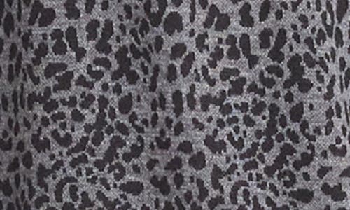 Karen Kane Leopard Print V-neck Top In Gray