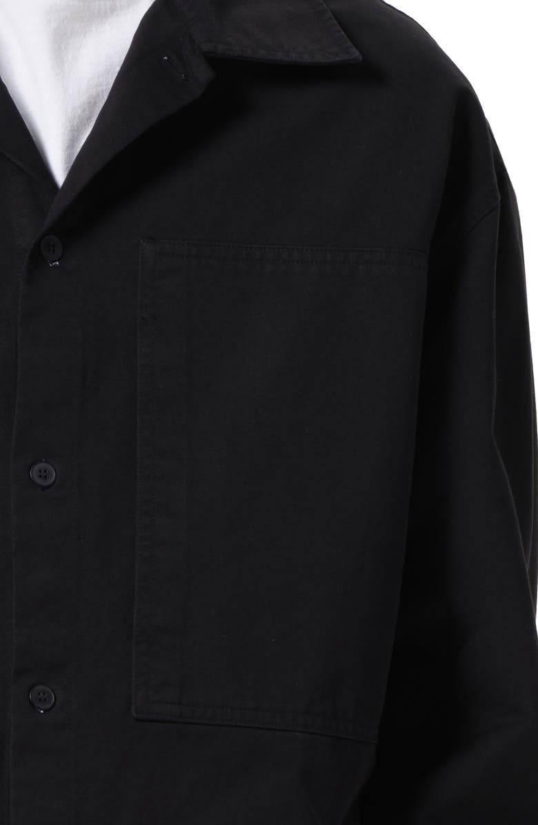 AGOLDE Rhode Overshirt, Alternate, color, Black