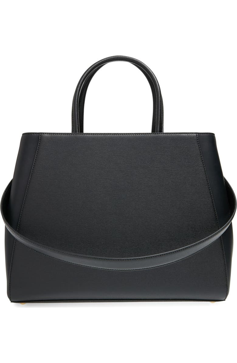 Fendi '2Jours Elite' Leather Shopper, Alternate, color,