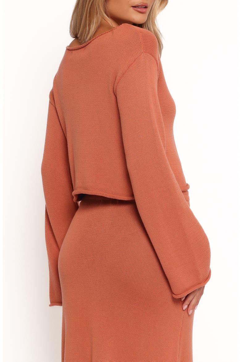 Rooey Boxy Cotton Sweater, Alternate, color, CINNAMON