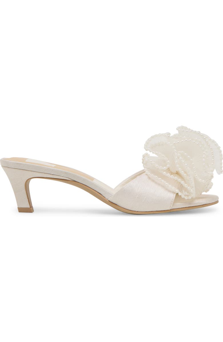 Dolce Vita Narita Pearl Sandal, Alternate, color, Off White Satin