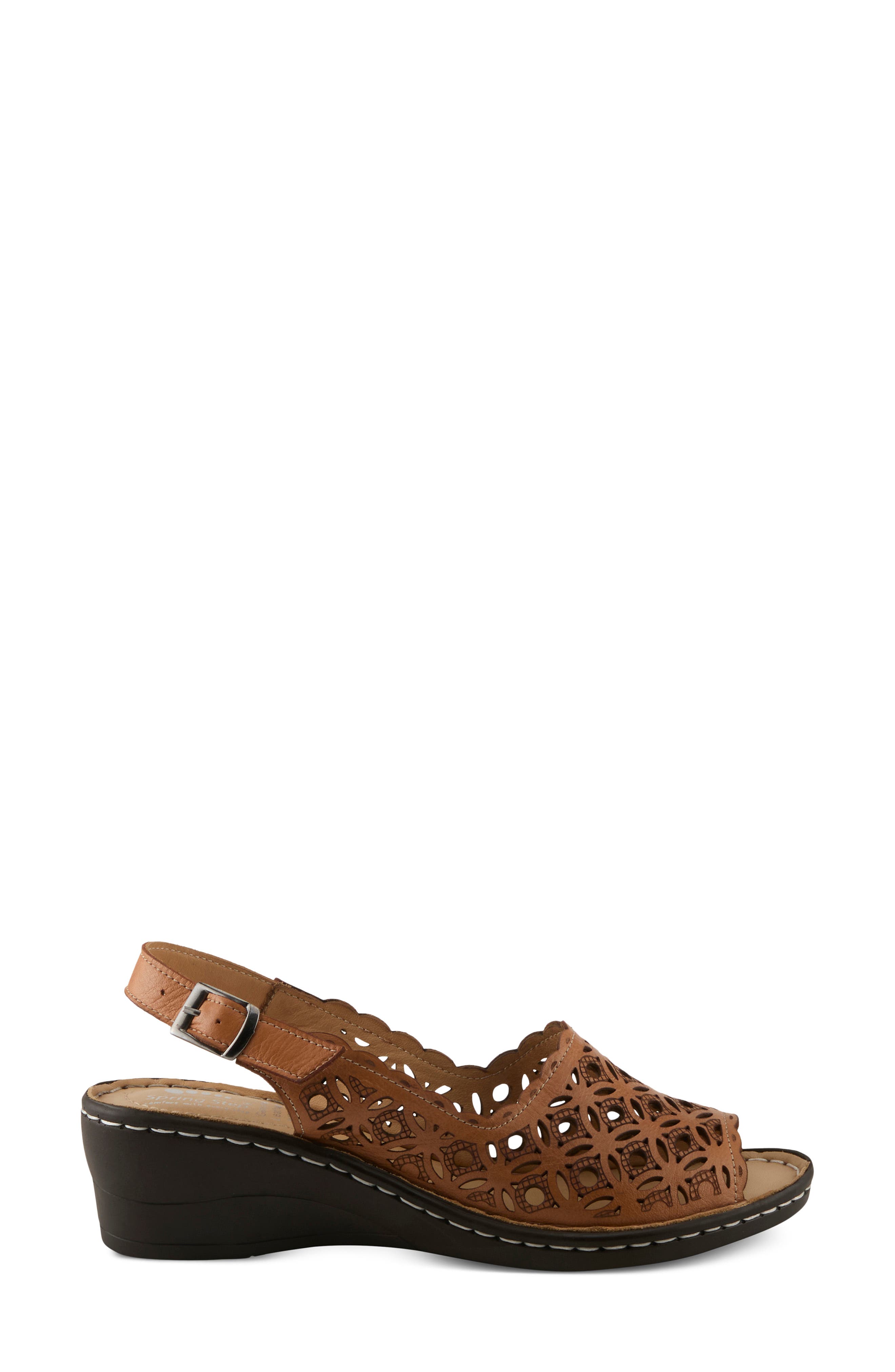 Belizana Wedge Sandal, Alternate, color, CAMEL