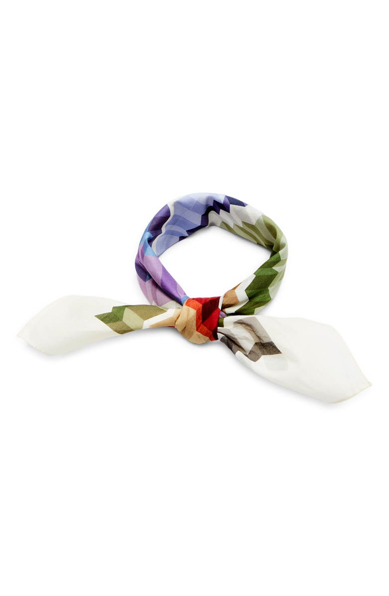 Missoni Zigzag Print Cotton Square Scarf, Alternate, color, 0001 Cream Multi