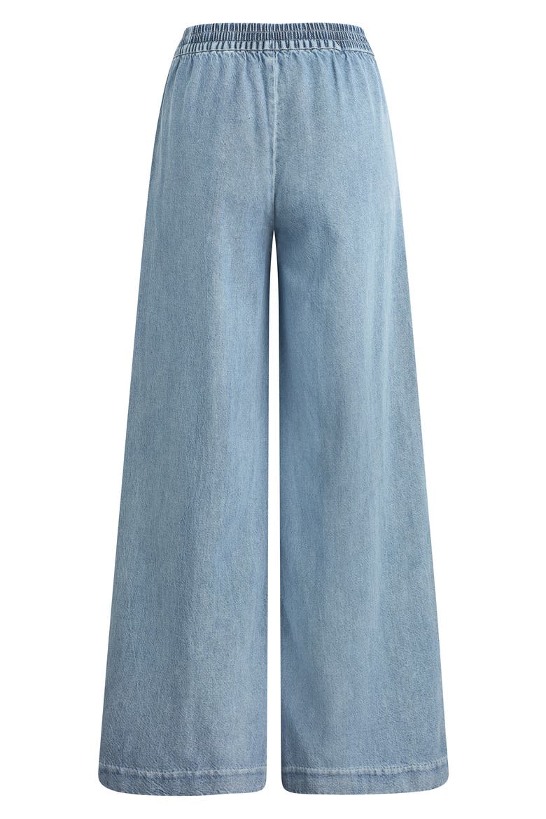 The Malibu Wide Leg Jeans, Alternate, color, CORONADO