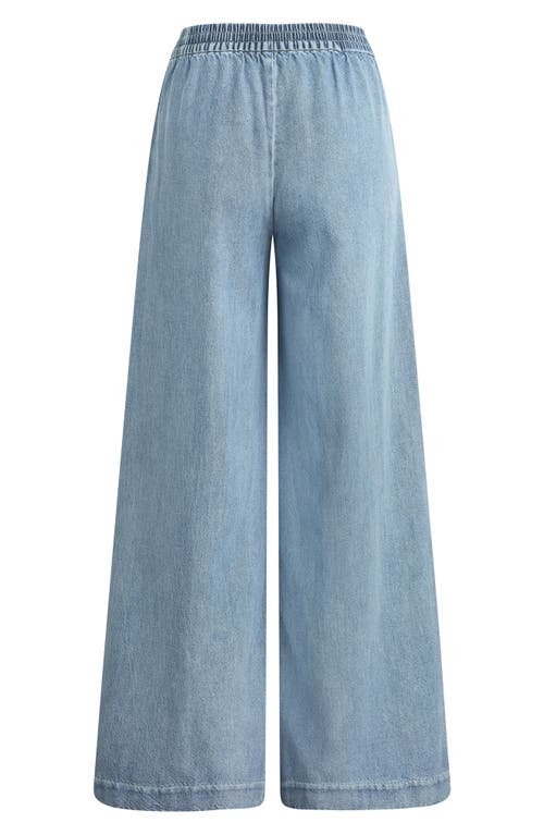 Favorite Daughter The Malibu Wide Leg Jeans In Blue