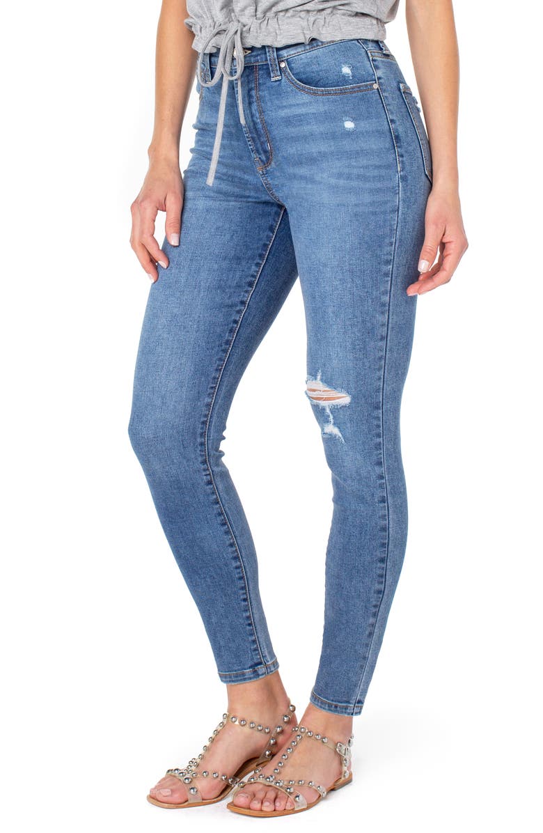 Rachel Roy High Rise 27 Ankle Skinny Jeans, Main, color,