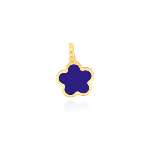Lapis Flower Charm