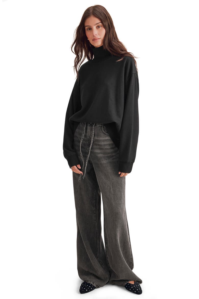 Winslow Mock Neck Pullover, Alternate, color, BLACK
