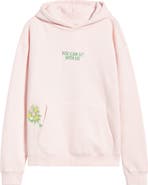 HAPPY CAMP3R Sit with Us Embroidered Graphic Hoodie