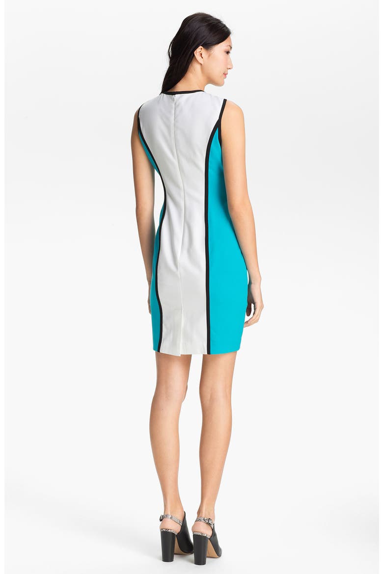 Colorblock Sheath Dress, Alternate, color, POOL MULTI