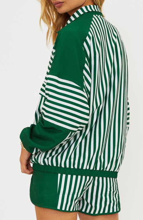 Beach Riot Vespera Half-zip Jacket In Green