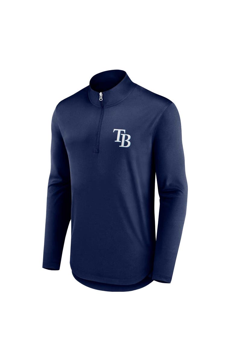 FANATICS Men's Fanatics Branded Navy Tampa Bay Rays Quarterback Quarter-Zip Top, Alternate, color, Navy