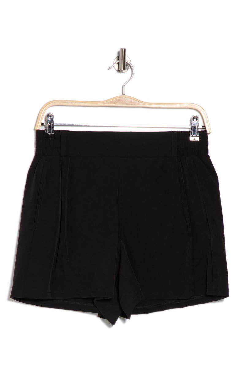 90 DEGREE BY REFLEX Back Elastic Pull-On Shorts, Alternate, color, Black