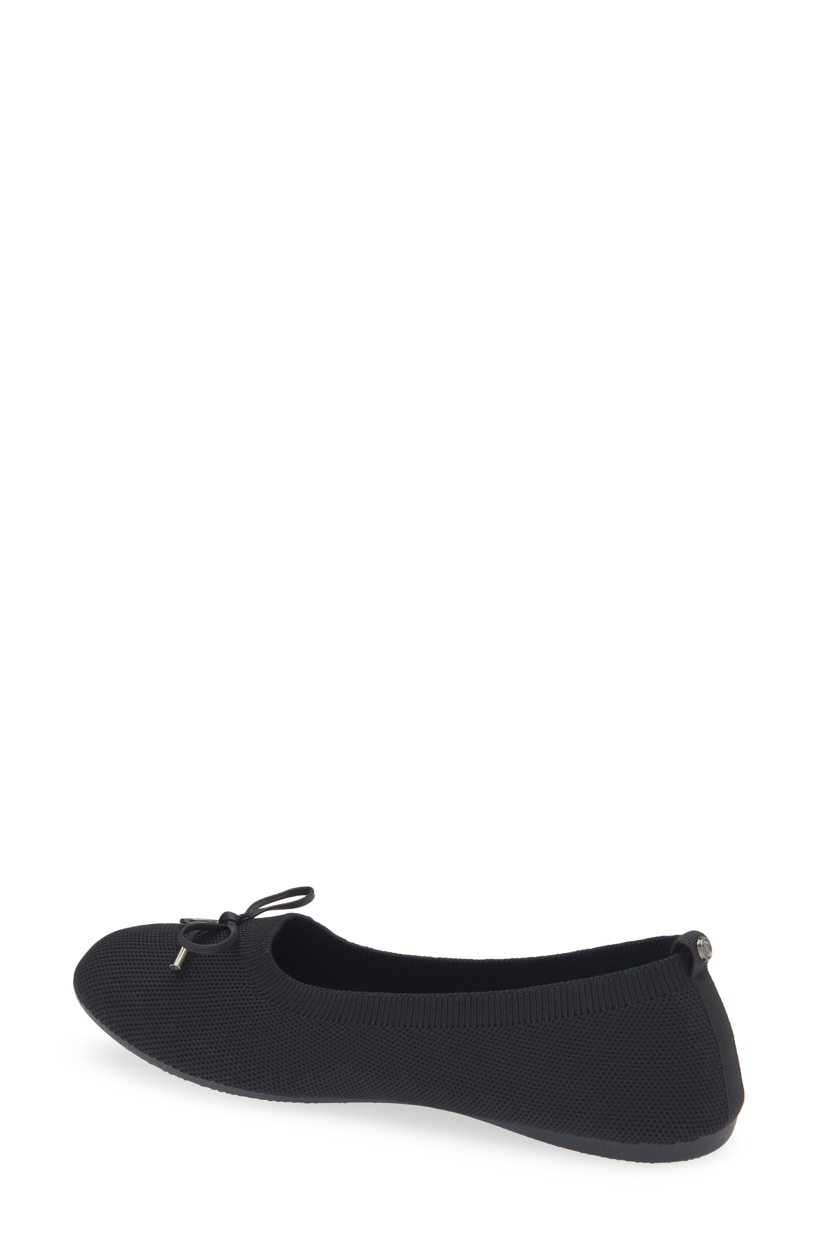 GLORIA VANDERBILT Ellery Bow Charm Knit Flat, Alternate, color, Black