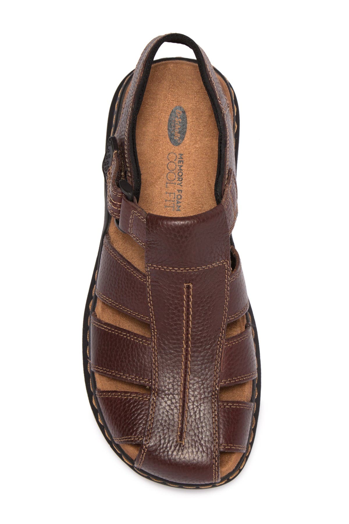 Dr. Scholl's Gaston Leather Sandal, Alternate, color, Briar Leat