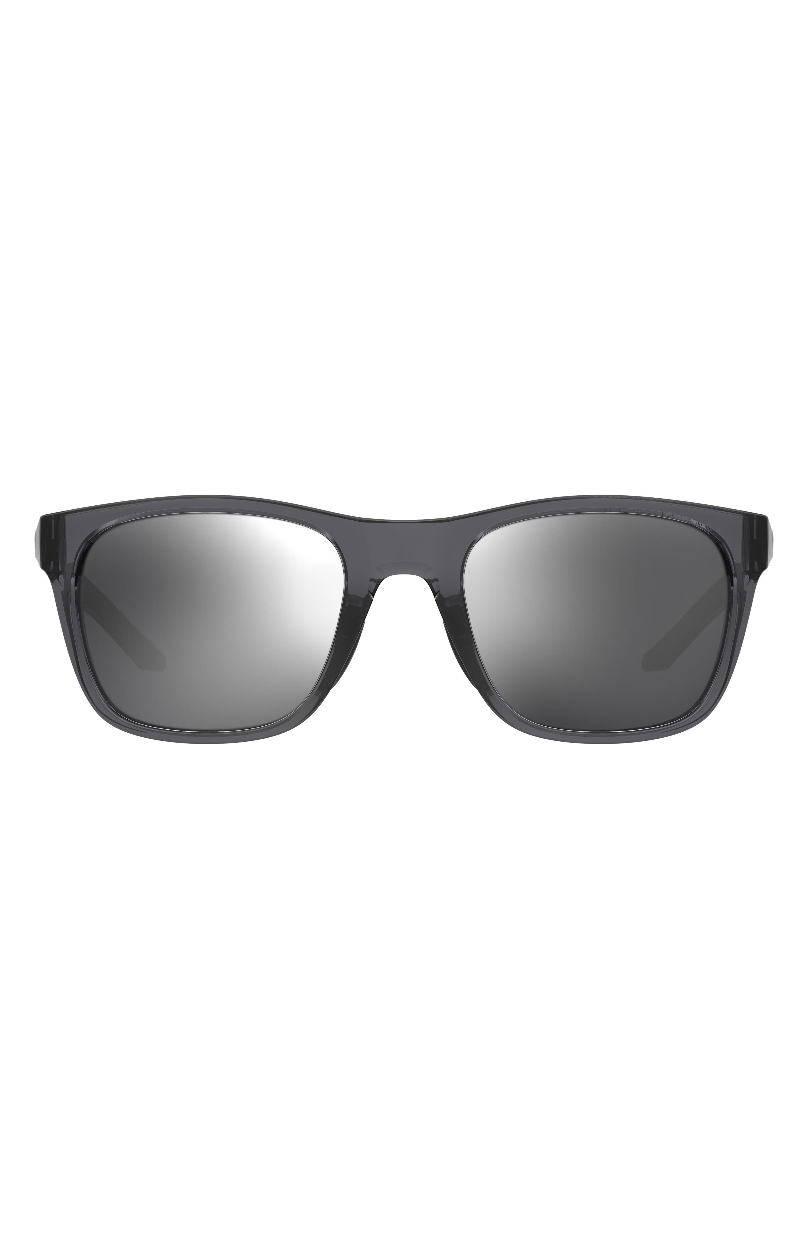 Under Armour 55mm Gradient Polarized Rectangular Sunglasses
