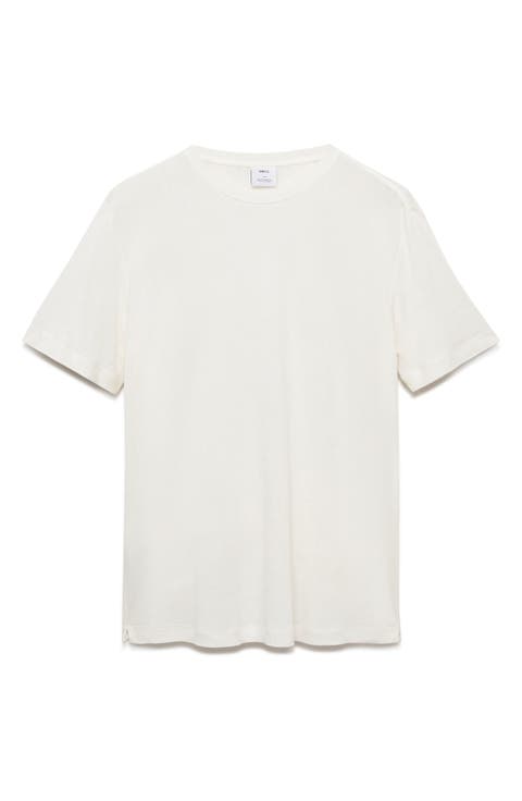 Slim Fit Linen Blend T-Shirt