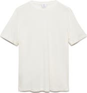 MANGO Slim Fit Linen Blend T-Shirt