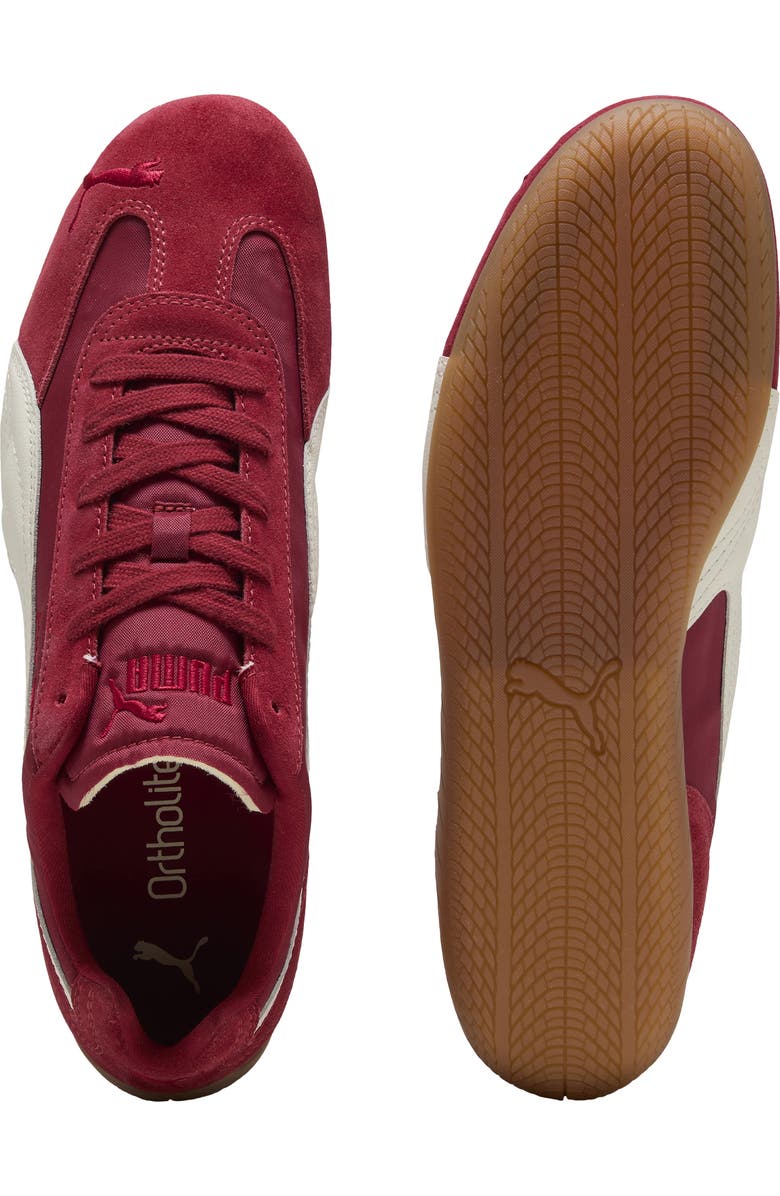 PUMA Speedcat Nylon Sneaker, Alternate, color, Dark Crimson/ Puma White