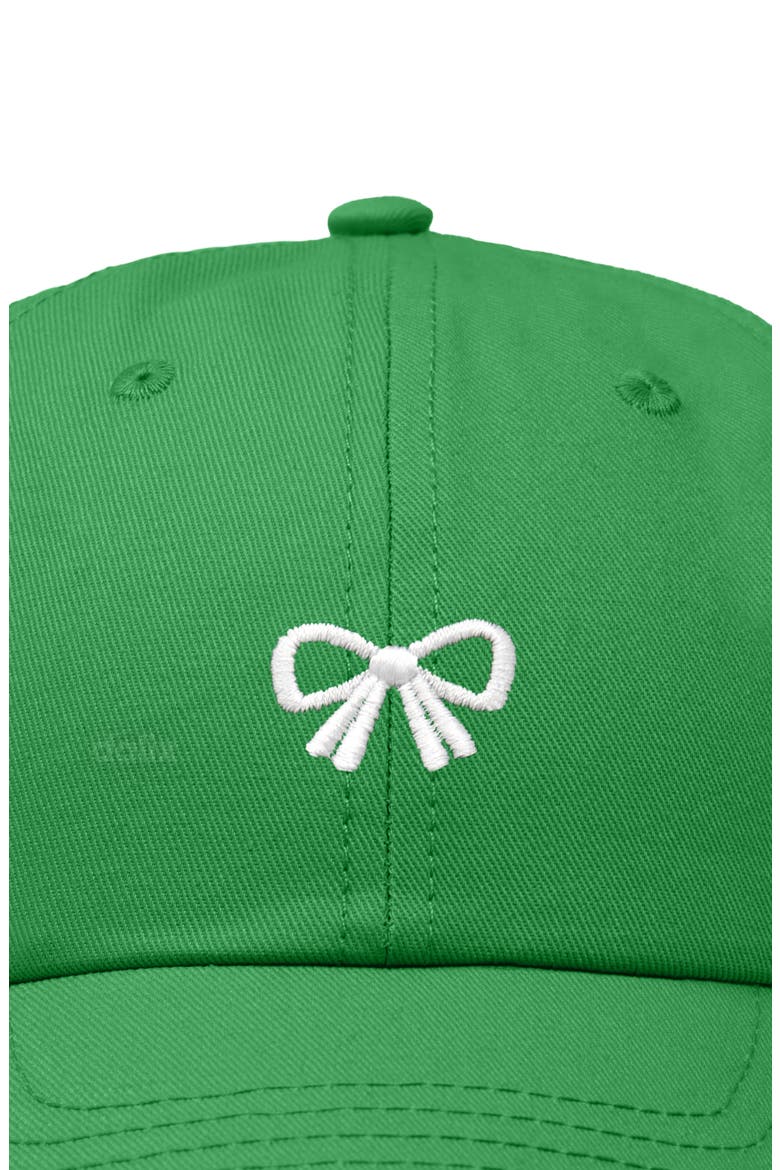 Bow Dad Cap, Alternate, color, Kelly Green