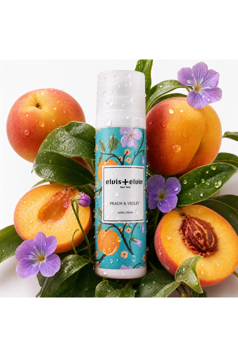 Peach & Violet Hand Cream, Hyaluronic Acid & Tsubaki Oil,, Alternate, color, NA