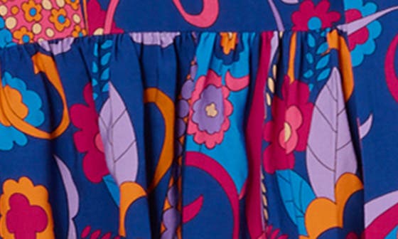 Женские Adrianna Papell Print Tie Waist Long Sleeve Dress — фото 7
