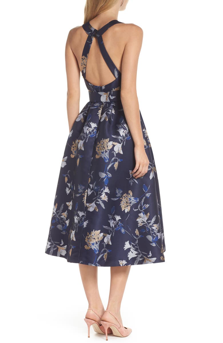 1901 Belted Fit & Flare Party Dress, Alternate, color, 