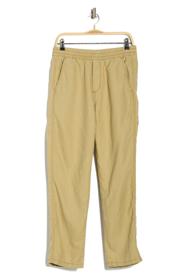 Pacifica Linen Blend Pull-On Pants, Main, color, CHAI