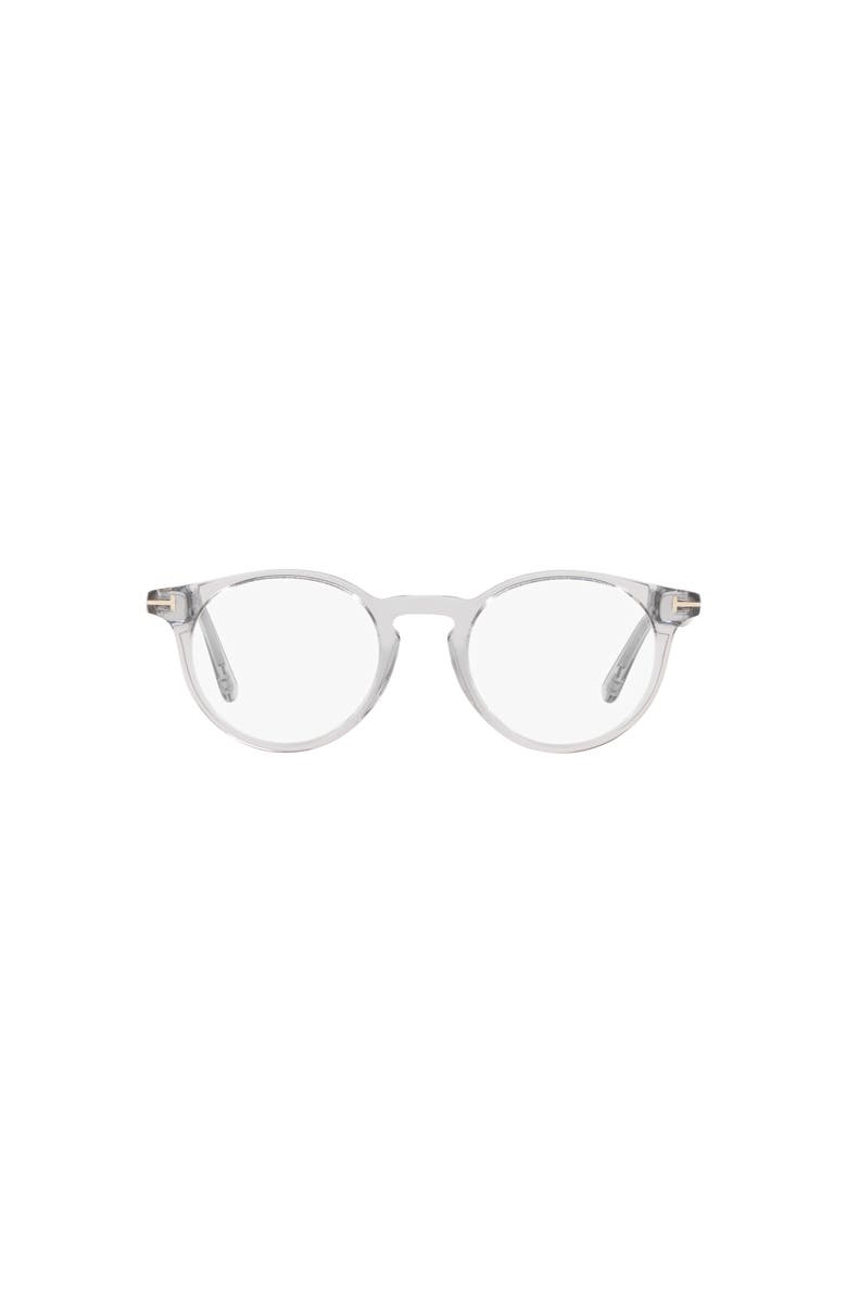 TOM FORD 48mm Round optical glasses, Alternate, color, Grey