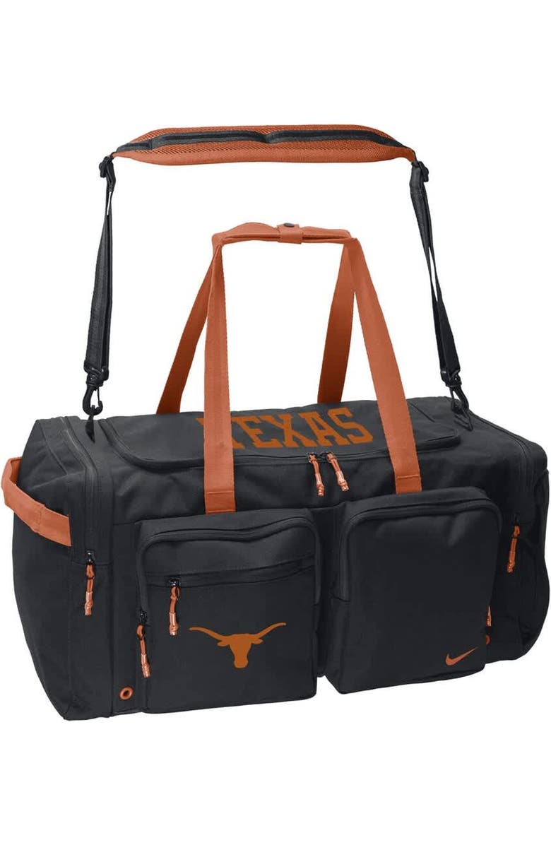 Nike Texas Longhorns Utility Power Duffel Bag, Main, color,