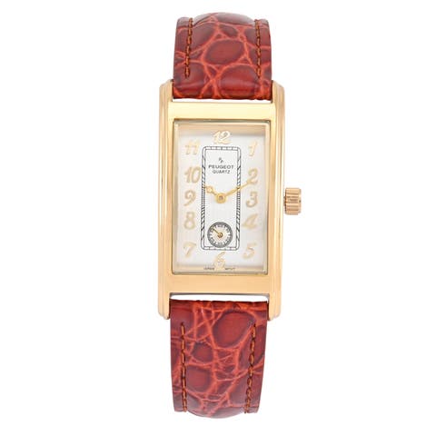 Vintage Small Remote Sweep Leather Watch- 38x24MM