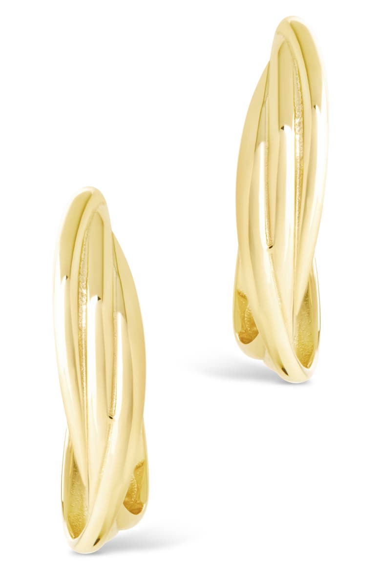 Monique Twisted Hoop Earrings, Alternate, color, GOLD
