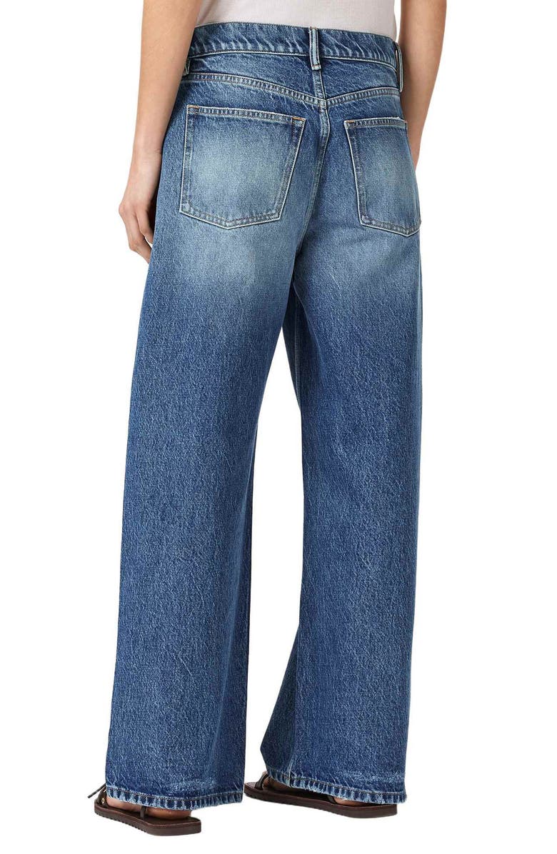 AllSaints Aki Crossover Wide Leg Jeans, Alternate, color, 