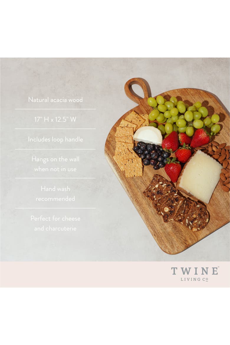 Large Acacia Loop Serve Board, Alternate, color, Wood