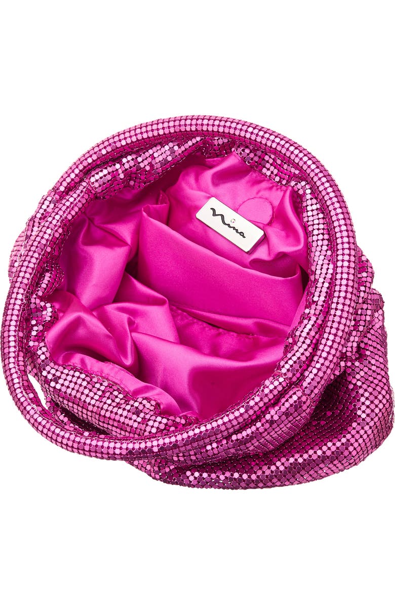 Nina Joyce Mesh Top Handle Bag, Alternate, color, Parfait Pink