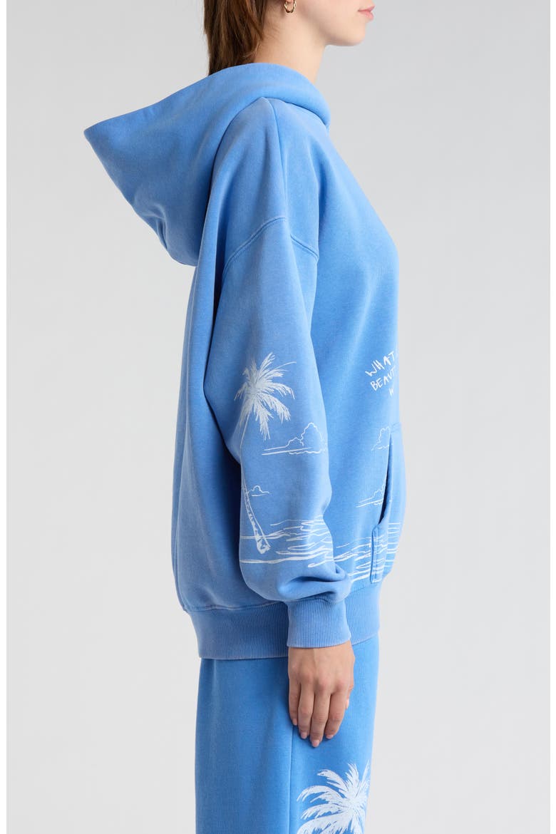 A Beautiful Life Oversize Graphic Hoodie, Alternate, color, BLUE